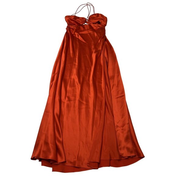 The Sei Asymmetrical Strappy Gown in Orange - Picture 1 of 5